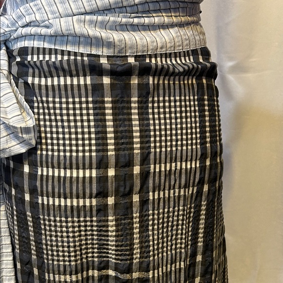 Ganni Asymmetrical blue and White Skirt - Picture 5 of 7